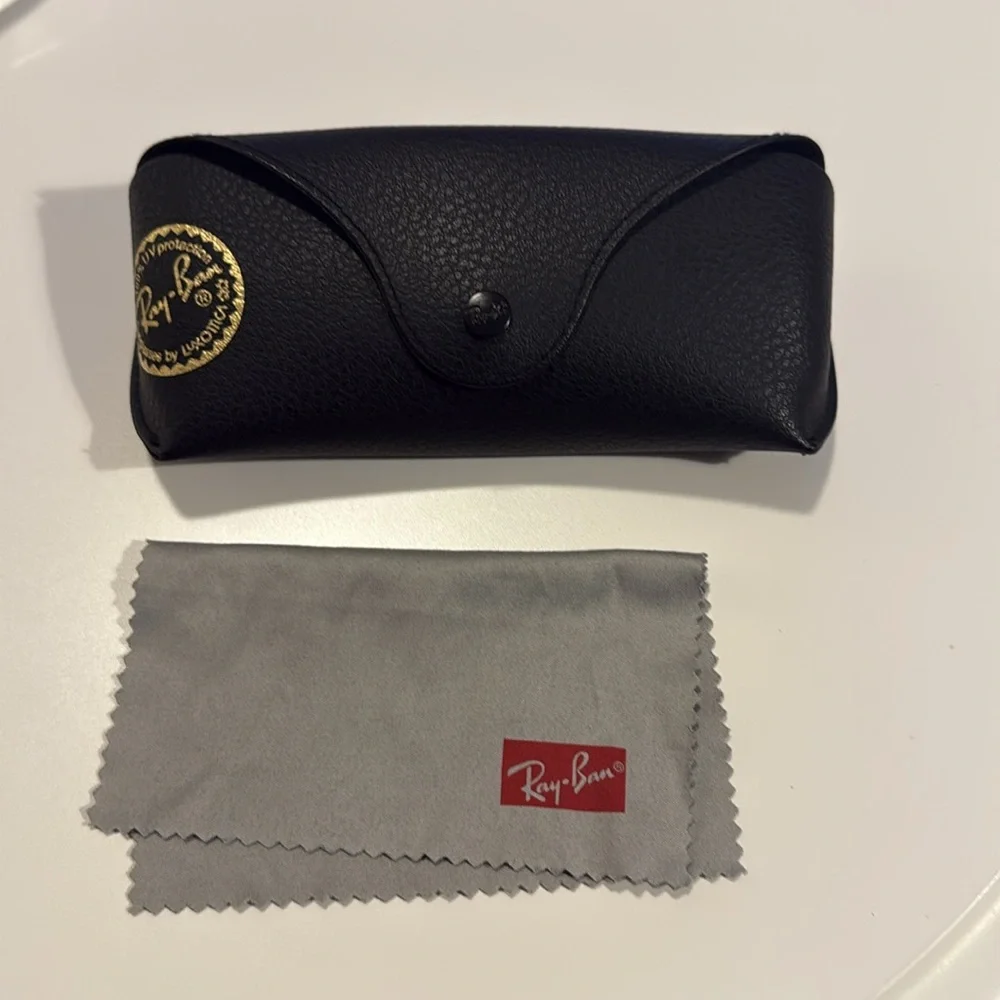 Ray-Ban Aviator Sunglasses with Orange Lenses - Picture 3 of 3